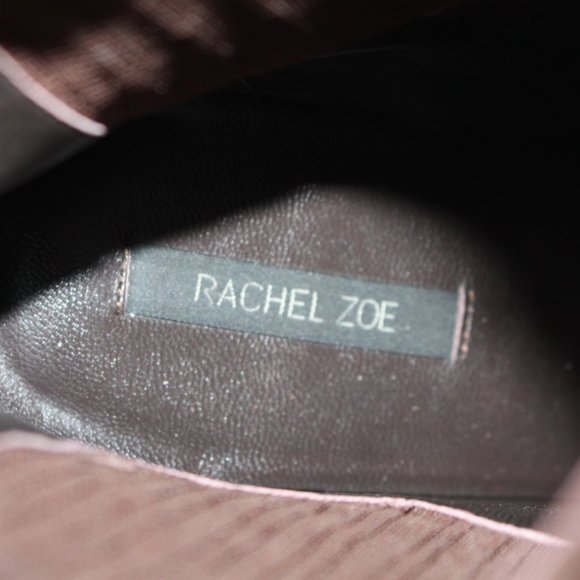 Rachel Zoe Brown Audrey Suede and Snakeskin Platform Ankle Boot Shoes size US 10 - Picture 12 of 12